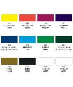 Colores Liquitex acrylic HB