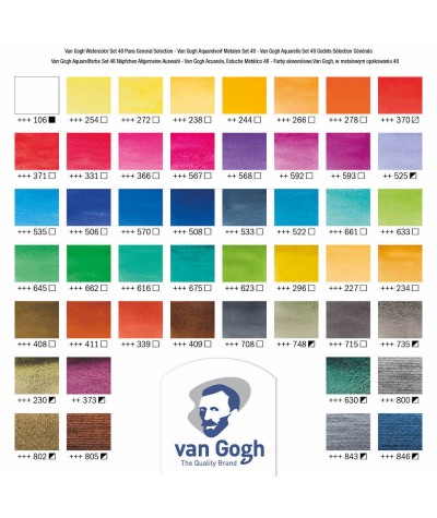Carta 48 colores Van Gogh caja