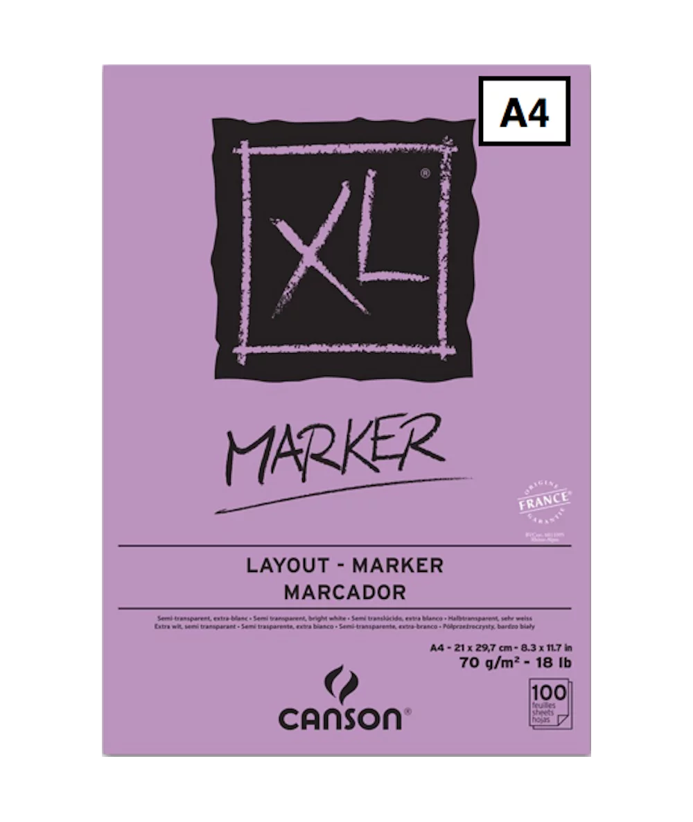 Bloc para rotulador XL Marker de Canson A4