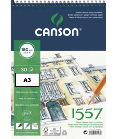Bloc 1557 dibujo 180 grs Canson