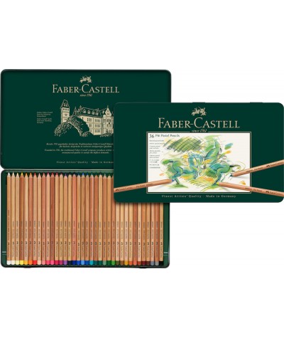 Faber caja 36 lápices pastel