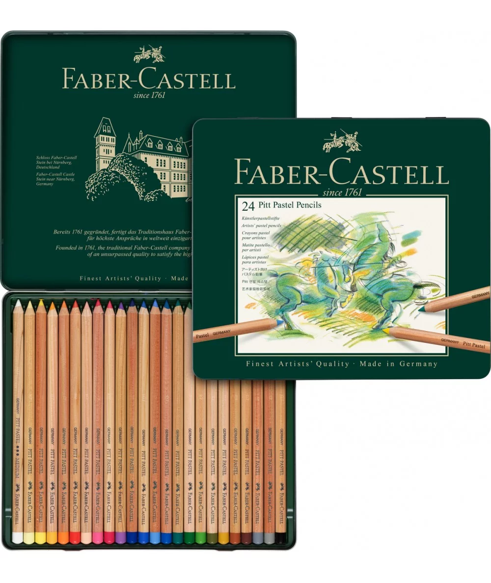 Caja 24 lápices pastel Faber Castell