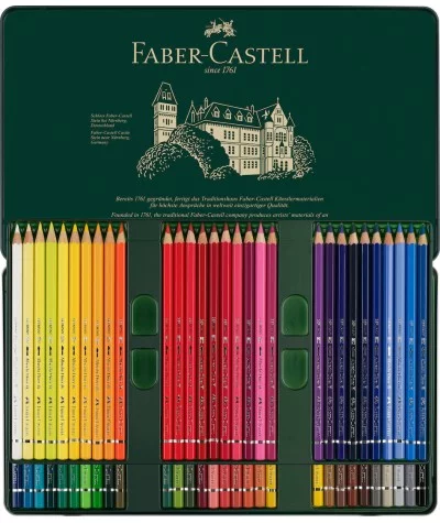 caja lápices Faber acuarelables 60 colores