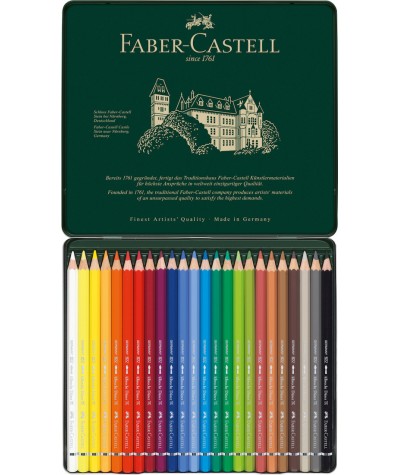 Caja 24 lápices Faber acuarelables