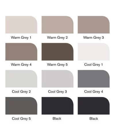 Colores set grises Promarker brush