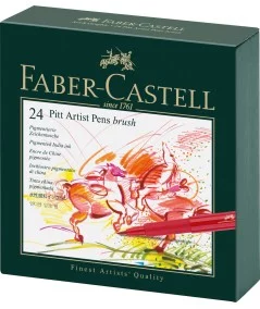 Set 24 rotuladores Pitt artist Faber Castell