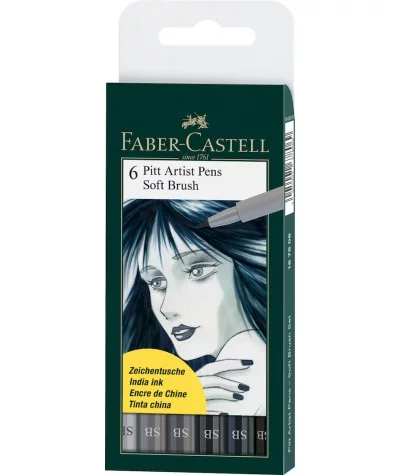 Soft brush Faber Castell pack 6