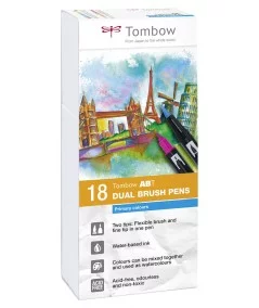 Tombow ABT Dual Brush 18 colores primarios
